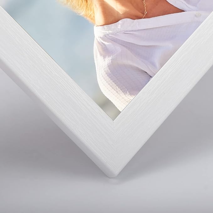 Lyeasw 4x6 Picture Frames White 12 Pack, Multi 4 by 6 Photo Frame with HD Glass for Wall Mount or Tabletop Display