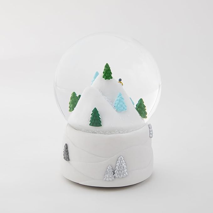 Things Remembered Engraved Skiing Mountain Musical Snow Globe (Free Customization), Plays Winter Wonderland Music