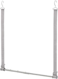 STORAGE MANIAC Hanging Closet Rod, Adjustable Width and Height Closet Hanging Organizer, Space-Saving Clothes Hanging Bar, Closet Extender Hanging Rod Double Closet Hanging Rod, 1 Pack Webbing