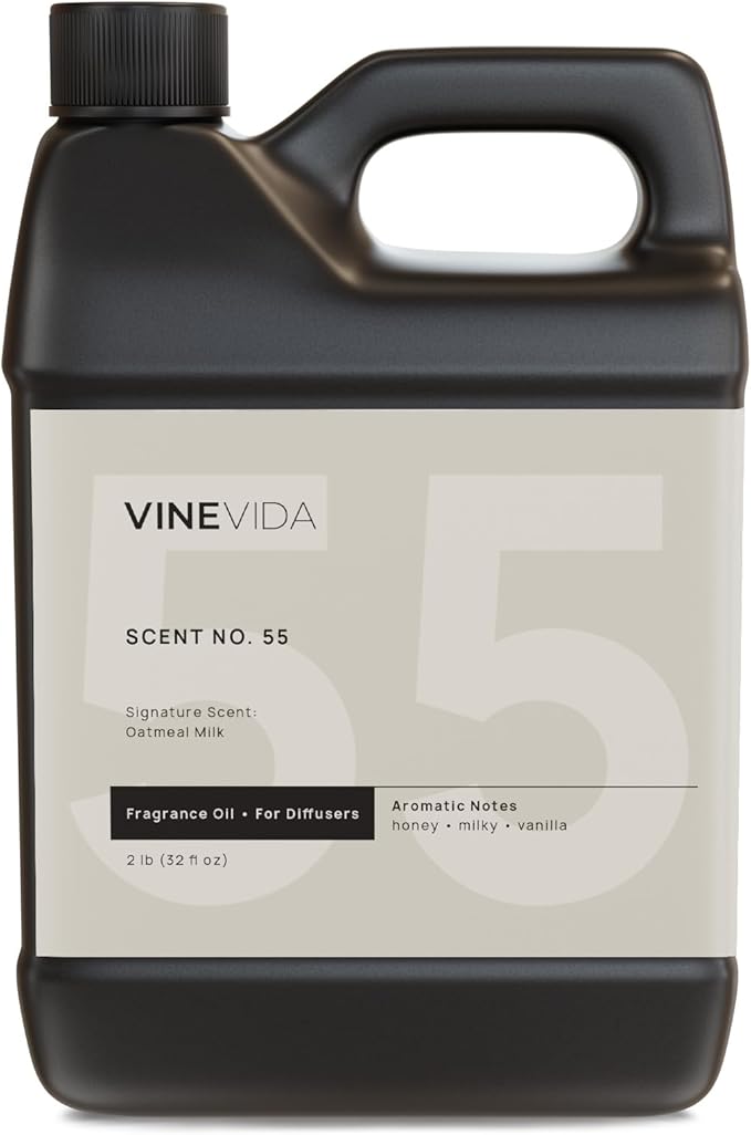 VINEVIDA [32 Fl Oz] Oatmeal Milk Fragrance Oil for Cold Air Diffusers, Essential Oils for Diffuser Oil Refill & Air Freshener Room Spray
