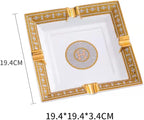Cigar Ashtray for Indoor or Outdoor Use, Desktop Smoking Ash Tray for Home Office Decoration