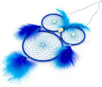 Owl Dream Catcher for Kids, Glow in The Dark Blue Dream Catchers Owl Decor for Home Bedroom Wall Hanging Decorations