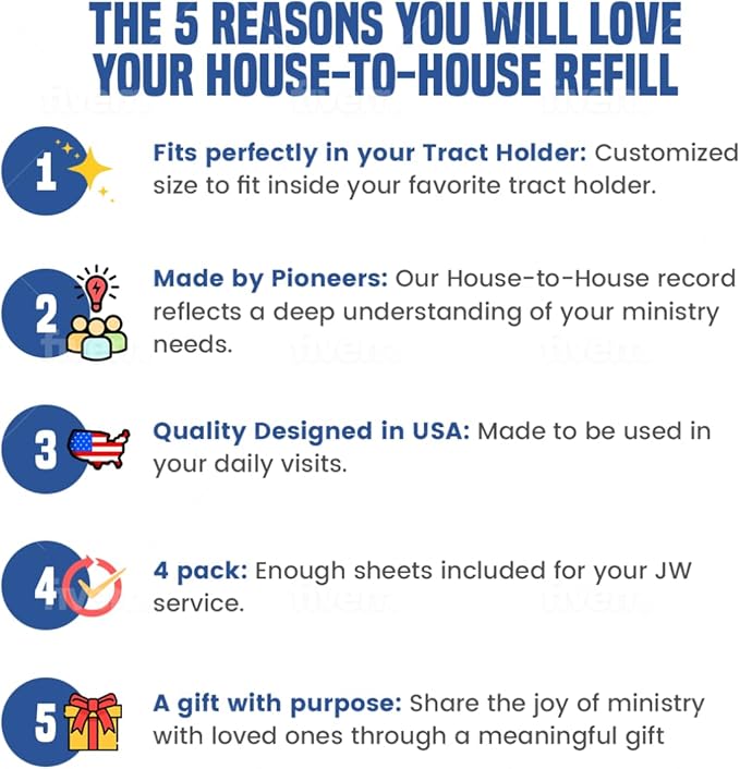 JW Tract Holders for Ministry, Tract Holder, Jehovah Witness Accessories, Jehovahs Witnesses Gifts Pioneer, JW Field Service Supplies, Best Life Ever, jw.org Accessories Magazine Organizer(refill)