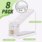 8 Pack Shoe Slots Organizer, Shoe Stackers Organizer for Closet Adjustable Shoe Holder Space Saver 50% Shoes Racks for Closet Organization
