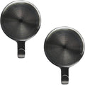 Haute Decor Attract Magnetic Wreath Hanger (Brushed Nickel) - Set of 2 Magnets - for 2 Metal Doors/Surfaces or 1 Single-Pane Glass Door/Window - Holds up to 10lbs.