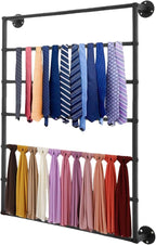Scarf Organizer, Hijab Organizer, 7 Tier Wall Mounted Ribbon Rack, Ties Silk Scarves Towels Storage Multifunctional Metal Rack, Wall Shelf for Clothing Store, Flower Shop, Home