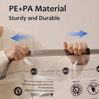 6 Jumbo Vacuum Storage Seal Bags, Space Saver Bags with Travel Hand Pump, Compression Airtight Sealer Bags for Clothes, Bedding, Pillows, Comforters, Blankets