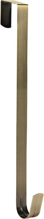 Wreath Hanger for Front Door, Slim Over The Door Hook, Easy to Use and Reusable Holiday Wreath Holder for Christmas, Thanksgiving, Halloween and Daily Décor (15" Bronze, 1)