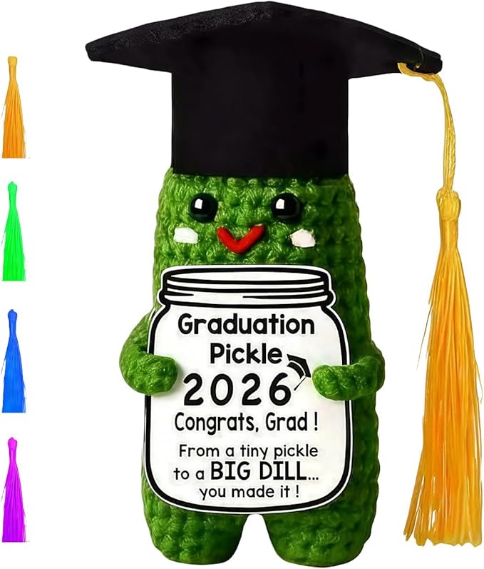 Graduation Gifts Cute Collectible Dolls Congrats Class High School College 2026 Graduation Gifts for Graduate Graduation Decorations Collectible Dolls Handmade Crochet Grad Gift for Him Her