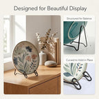 Artliving 2 Pack Display Stand Easel Iron Bowl Stands for Display Medium Deep Bowls, Platters and Deep Dishes