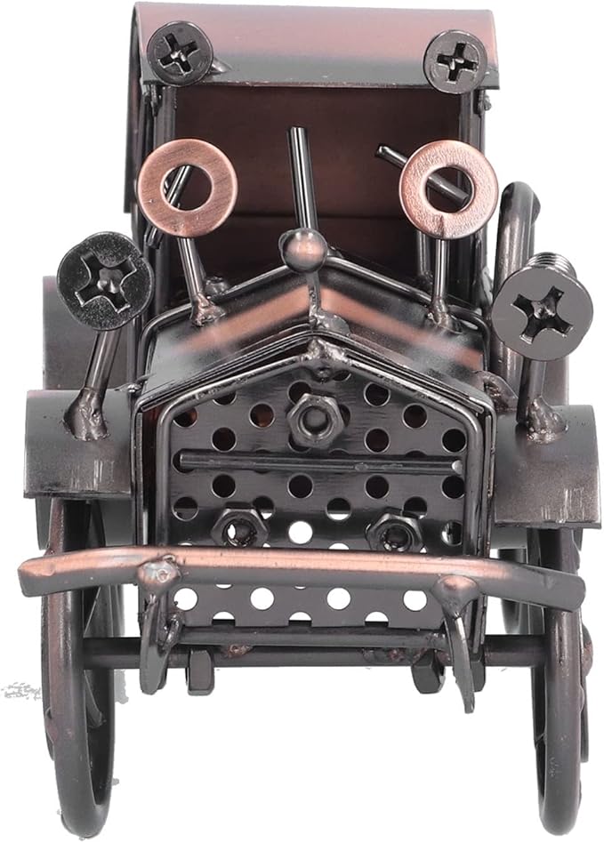 TITA-DONG Vintage Car Model, Classic Car Model Exquisite Car Collectible Figurines Metal Mini Car Ornament Home Decorative Vintage Car Model Ornament for Office Home Desktop Ornaments