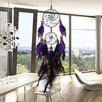 Dream Catchers Purple Handmade Feather Dreamcatcher
