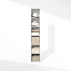 Furinno Cubicle 6-Tier Closet Organizers and Storage, Closet Organizer, Open Shelf Closet Storage, for Wardrobe, Bedroom, Living Room, White