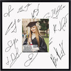 Rempry 20x20 Floating Picture Frame, Display Pictures 8x10 with Mat or 20x20 Without Mat, Signature Picture Frame - Streamline Collection, Black, 1 Pack