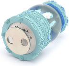 Pixel-Design Carousel Snow Globe Music Box, Compact Decorative Gift for Collectors and Creative Spaces, Light Blue Edition, Plays Toyland Melody