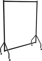 Amazon Basics Heavy Duty Portable Rolling Garment Rack, Hanging Clothes Organizer Rail for Display and Storage, Easy to Assemble, 19 x 60 x 48 inches, Black