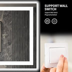 LOAAO 96X36 LED Bathroom Mirror with Lights, Anti-Fog, Dimmable, Backlit + Front Lit, Lighted Bathroom Vanity Mirror for Wall, Memory Function, Tempered Glass, Shatter-Proof, ETL Listed