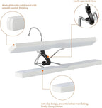 Amazon Basics Wooden Pants Hangers - White, (Pack of 60)