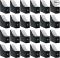 Limitliho 24 Pack Black Cardboard Magazine Holder, Sturdy Book Bins for Classroom Library, 10.6'' ×10.2'' ×3.5'' Inch Vertical File Folder Box