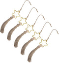 Versatile Wood Bead Jute Rope Tassel Elegant Hanging Ornament for Warm Ambiance Decoration 5pcs