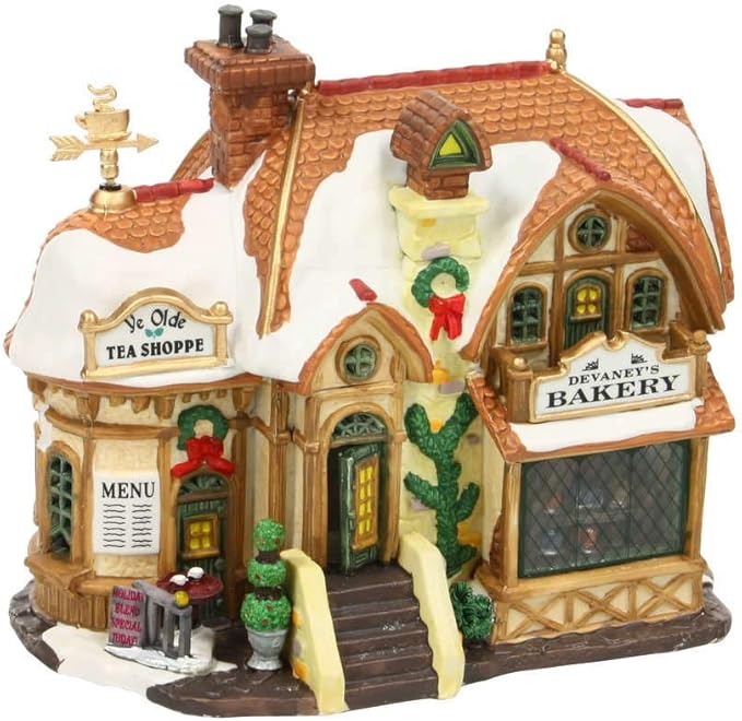 Lemax Christmas Village Devaneys Bakery Battery Operated Led - 35793