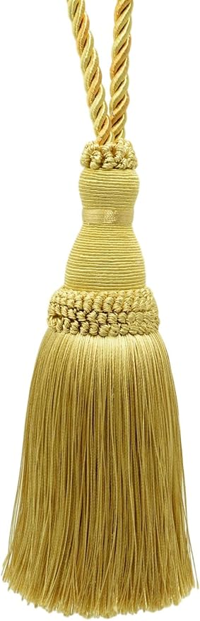 Beautiful Large 8" (20cm) Tassel (KTH8) Canary Gold Gold Multicolor #4875 (Dark Gold, Yellow Gold) Individually Sold