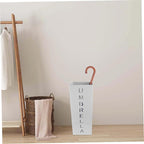 Metal Umbrella Stand Storage Bucket Multi-functional Umbrella Holder for Entryway Sturdy Indoor Organizer for Magazines and Walking Sticks Stylish and Practical Design