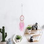 Feather Dream Catcher Pendant, Small Car Charm for Wall, Bedroom Hanging Decorations