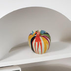 Colorful Apple Autumn Decorations, Resin Apple Sculptures, Medieval Modern Coffee Table, Living Room, Kitchen, Funky Home Decor, Womens Gift