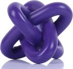 DOVDOV Purple Knot Sculpture, Triple Knot Statue, Purple Home Decor, Perfect for accenting Rustic-Style Coffee Tables, Living Room TV Stands, Dining Tables, and entryway Shelves.