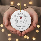 Baby Coming Soon 2026, Baby Announcement Christmas Ornament for New Parents, Expecting Couple, Promoted to Grandparents Gift, Baby Reveal Keepsake Decor (Three Tree)