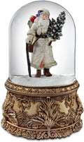 San Francisco Music Box Santa Musical Domed Water Globe
