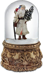San Francisco Music Box Santa Musical Domed Water Globe