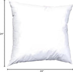 Pillowflex Synthetic Down Pillow Insert - 24x24 Down Alternative, Large Euro Pillow, Square Ultra Soft Throw, Euro Bed Sham - 1 Decorative Form