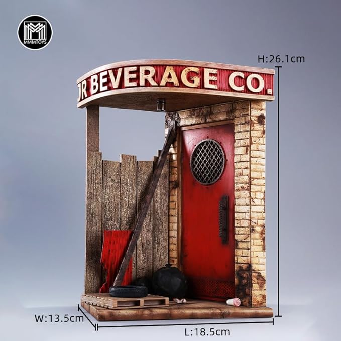 JXK 1/12 Unmanned Beverage Shop Sculpture Realistic Daily Scene Diorama Accessory for Miniature Enthusiasts, Collectors and Model Builders