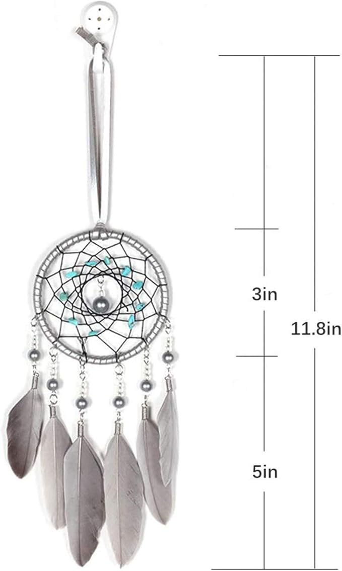 Feather Dream Catcher Car Interior Rearview Pendant