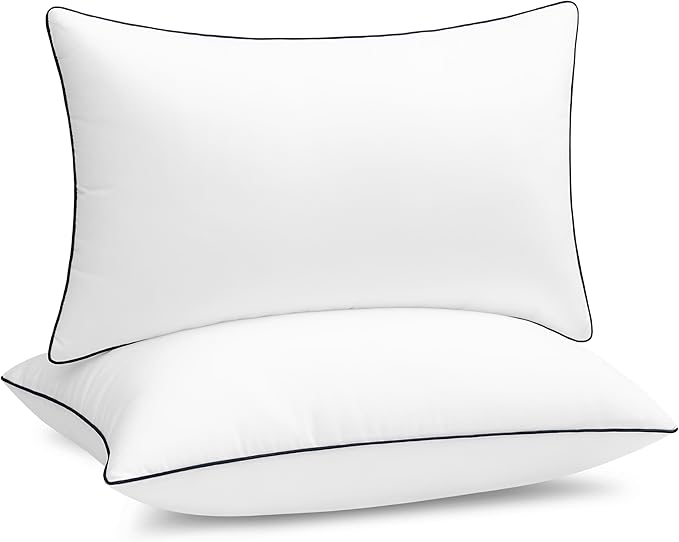 puredown® 12x20 Pillow Inserts Set of 2, Fluffy Overfilled Down Alternative Lumbar Pillows, Soft Plush Decorative Throw Pillows for Couch, Sofa, Bed and Home Decor