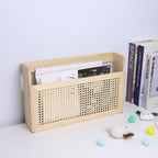 Wooden Magazine Rack Wall-Mounted DIY Home Decor Magazine Holder Mail Sorter for Office Entryway Kids’ room and Living Room.