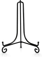 Artliving Plate Stands for Display, 15Inch Black Iron Easel Plate Display Photo Holder Stand, Displays Picture Frames, Decorative Plates, Tablets and Art (2 pack)