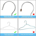 Clothes Hangers 30 Pack Coat Hangers Non Slip Wire Hanger Clothing Heavy Duty Seropy Metal Hangers Space Saving Ultra Thin of Stainless Steel Hanger