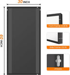 TRAHOME Bathroom Vanity Mirror for Wall, 60" x 30" Metal Framed Rectangular Bathroom Wall Mirror for Over Sink, HD Shatterproof Glass, Hangs Horizontally or Vertically(Black)