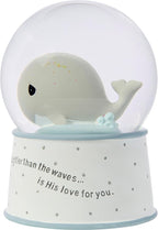 Precious Moments Mightier Than the Waves Brahms' Lullaby Whale Musical Resin/Glass Snow Globe, One Size, Multicolor