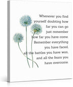 Motivational Quotes Wall Art Decor, Inspirational Graduation Decor Gift, Positive Canvas Posters Painting Artwork for Office Classroom Bedroom Home Decorations (8 X 10 Inches, Framed)