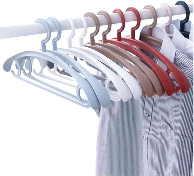 10 Pack Heavy Duty Coat Hangers 25lb Load Capacity Swivel Suit Clothes Hanger Extra Wide Shoulder Jacket Hangers Thick Non Slip Winter Large Coat Hanger Brown
