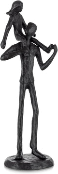 Sziqiqi Dad Gifts from Daughter: Dad Daughter Iron Figurine Father Daughter Decoration for Fathers Day Wedding Christmas Birthday Gifts Statue for Son Husband