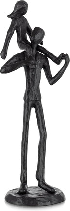 Sziqiqi Dad Gifts from Daughter: Dad Daughter Iron Figurine Father Daughter Decoration for Fathers Day Wedding Christmas Birthday Gifts Statue for Son Husband