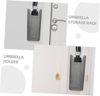 Mobestech 2Pcs Wall Mounted Umbrella Organizer Sturdy Wall Storage Box for Home Easy Installation Compact Design for Hallway Umbrella Holder Deep Efficient Drying