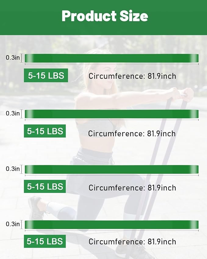 ROSAPOAR Resistance Band Pull up Band Fitness Exercise Bands Natural Latex for Workout Body Stretch Powerlifting Band Fitness Sport Training at Home/The Gym