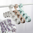 Scarf Organizer,Scarf Hangers for Closet,Scarf Ring Hangers Smooth Round Holder, Space Saving Plastic Scarf Hangers Towel Holders Closet Organizer for Scarves, Ties, Shawls, Belts (1pcs Random Color)