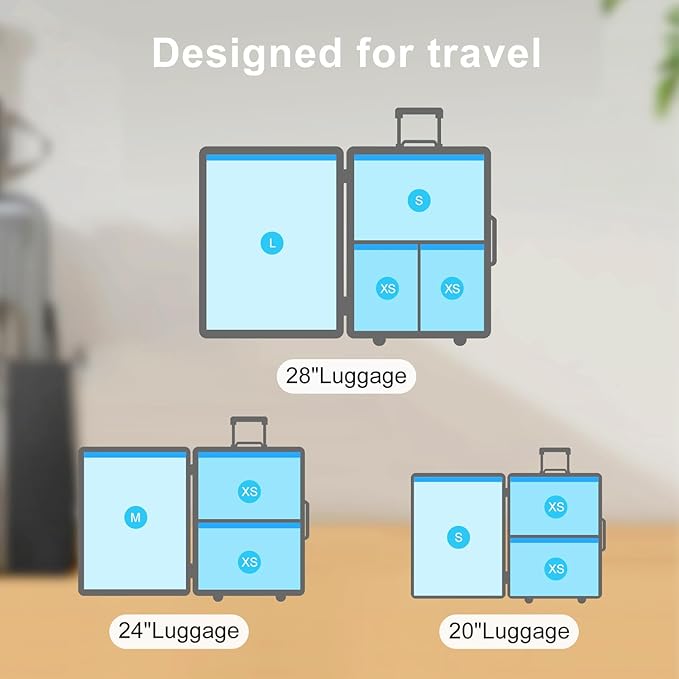 Vacuum Bags for Travel - Space Saver Combo 8 Pack